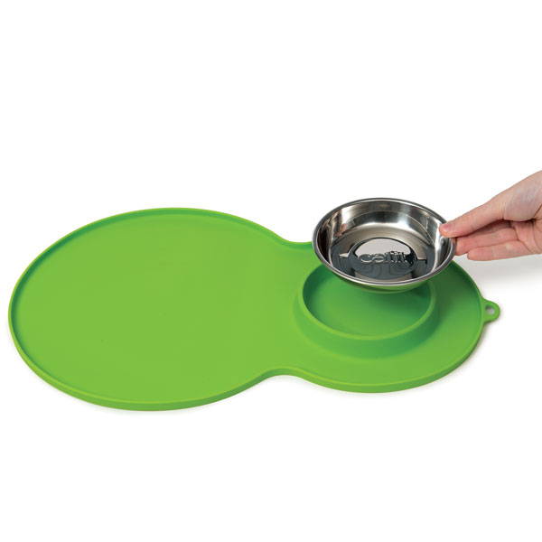 CATIT Silikonmatte Erdnuss - 46 x 29 cm - Grün – Bild 4