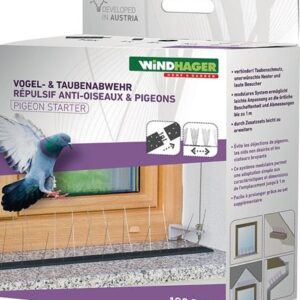 Vogel- u.Taubenabwehr Starter Set Schutz b.1 m,36 Spikes Ku.WINDHAGER